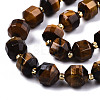 Natural Tiger Eye Beads Strands G-T131-75-3