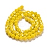 Electroplate Opaque Glass Beads Strands EGLA-A035-P8mm-A04-2
