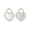 Non-Tarnish 304 Stainless Steel Pendants STAS-L268-037P-2