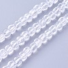 Grade A Natural Quartz Crystal Beads Strands G-F619-34-1