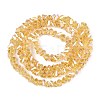 Electroplate Transparent Glass Beads Strands GLAA-N021-4mm-23-3