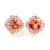 UV Plating Rainbow Iridescent Acrylic Beads OACR-P010-20C-2