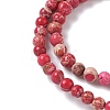 Dyed Natural Regalite/Imperial Jasper/Sea Sediment Jasper Beads Strands G-B124-C05-09-3