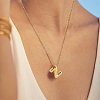1pc Brass Chain with Alloy Letter Pendants Necklaces NJEW-LP0001-41Z-G-3
