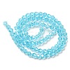 Transparent Electroplate Glass Beads Strands EGLA-A039-T2mm-A20-2
