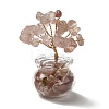 Natural Strawberry Quartz Chips Tree Decorations DJEW-Z007-02B-1
