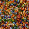 Frosted Colours Glass Seed Beads SEED-A030-02C-2