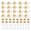 50Pcs Brass Earring Settings KK-TA0008-38A-2