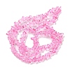Spray Painted Transparent Glass Beads Strands GLAA-P060-01A-09-2