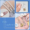 10Pcs 10 Styles 304 Stainless Steel Keychain Clasp Findings FIND-CJ0002-80-7