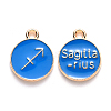 Alloy Enamel Pendants LS-X-ENAM-S124-01B-02F-1