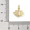 Rack Plating Brass Clear Cubic Zirconia Pendants KK-M293-11G-3