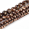 Baking Paint Glass Beads Strands DGLA-N003-10mm-B06-2