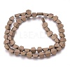 Electroplated Non-magnetic Synthetic Hematite Beads Strands G-P392-O01-1