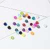 15 Colors Transparent Glass Beads FGLA-JP0001-01-4mm-4