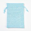 Polyester Imitation Burlap Packing Pouches ABAG-WH0008-05-1