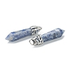 Bullet Natural Blue Spot Jasper Pointed Pendants G-E332-C36-3