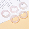 Natural Rose Quartz Plain Band Finger Rings PW-WG26698-04-1