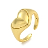 Heart Rack Plating Brass Finger Rings RJEW-C111-03G-1