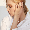 6 Sets Brass Pave Clear Cubic Zirconia Fold Over Clasps KK-BBC0021-36-5