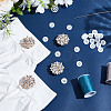 4Pcs Brass Cufflinks HJEW-NB00193-4