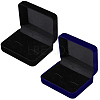 2Pcs 2 Colors Velvet Gift Storage Boxes CON-BBC0001-26-1