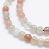 Natural Multi-Moonstone Beads Strands G-P322-43-4mm-3