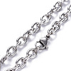 304 Stainless Steel Pendant Necklaces NJEW-O113-05P-5