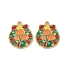 304 Stainless Steel Enamel Pendants STAS-L300-012G-05-1