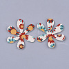 Printing PU Leather Pendants FIND-T062-001N-1