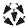 Natural Obsidian Pendants X-G-B127-04P-06-2