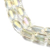 Electroplate Glass Beads Strands EGLA-D031-01-18-3