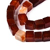 Natural Red Agate(Dyed & Heated) Beads Strands G-T139-8x8-35A-3