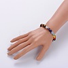 Stretch Buddhist Jewelry Multi-Color Gemstone Chakra Bracelets BJEW-JB01687-01-3