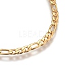 Ion Plating(IP) 304 Stainless Steel Figaro Chain Bracelets BJEW-L634-04A-G-2