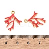 304 Stainless Steel Enamel Pendants STAS-Q119-12G-02-3