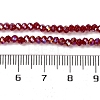 Baking Electroplate Glass Beads Strands DGLA-A039-J4mm-B19-4