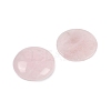 Natural Rose Quartz Cabochons G-H1596-FR-25mm-24-2