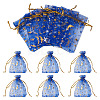 30Pcs Gold Stamping Moon Star Organza Drawstring Gift Bags ABAG-TA0002-21D-2