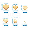 304 Stainless Steel Charms STAS-BT0001-04G-12