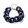 Chunky Acrylic Curb Chain Bracelet for Girl Women BJEW-JB06876-2