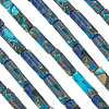 1 Strand Assembled Synthetic Turquoise and Imperial Jasper Beads Strands G-PA0001-59-7
