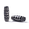 Tibetan Style Roc/Peng Pattern dZi Beads TDZI-D008-14-1