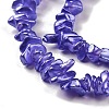 Electroplate Glass Beads Strands GLAA-P062-B12-3