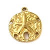 Ion Plating(IP) 304 Stainless Steel Pendants STAS-C104-24G-1