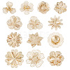 13Pcs 13 Styles Brass Bead Caps KK-TA0008-26KCG-3