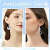 304 Stainless Steel Leverback Earring Findings STAS-SP0001-03A-5