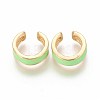 Golden Plated Brass Cuff Earrings EJEW-I243-04-2