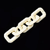 Spray Painted CCB Plastic Linking Rings CCB-Q091-009F-4
