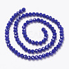 Opaque Solid Color Glass Beads Strands X1-EGLA-A034-P4mm-D07-2
